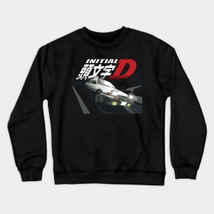 Initial D - Mountain Drift Racing Takumi Fujiwara's Toyota AE86 tofu Crewneck Sweatshirt